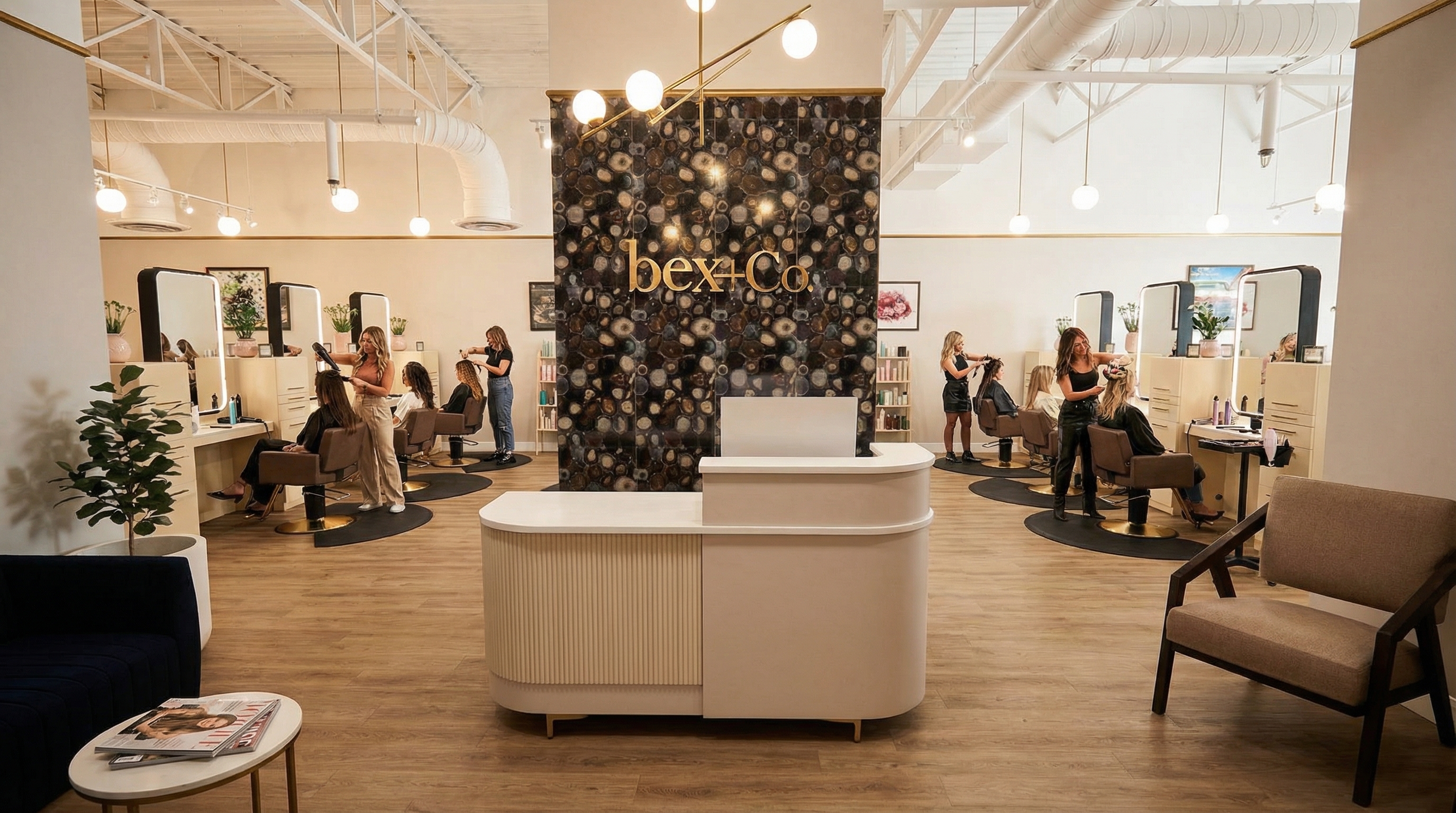 Inside a bex+Co. salon